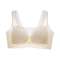 Catman Seamless Underwear for Women with Large Breasts to Show Smaller Summer Thin Style Gathering Breasts Preventing Sagging Beautiful Back Large Size Bra