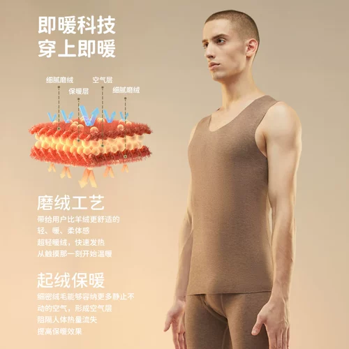 Удерживающий тепло мужской флисовый зимний жилет