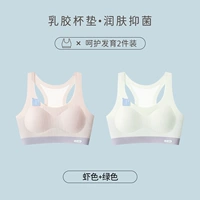 [I-образная спина] Цвет креветок + зеленый (латексные подставки/антибактериальные и анти-Мит)