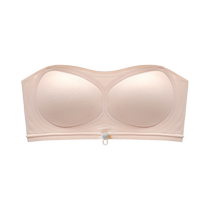 Catman sous-vêtement bandeau femme push-up petite poitrine été mince beau dos soutien-gorge sans couture anti-dérapant anti-exposition soutien-gorge