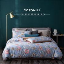 Yazan 2021 New Pure Cotton Four Pieces Spring Autumn Comfort Bed Bedding Small Fresh Bed Cover Pillowcase Tide