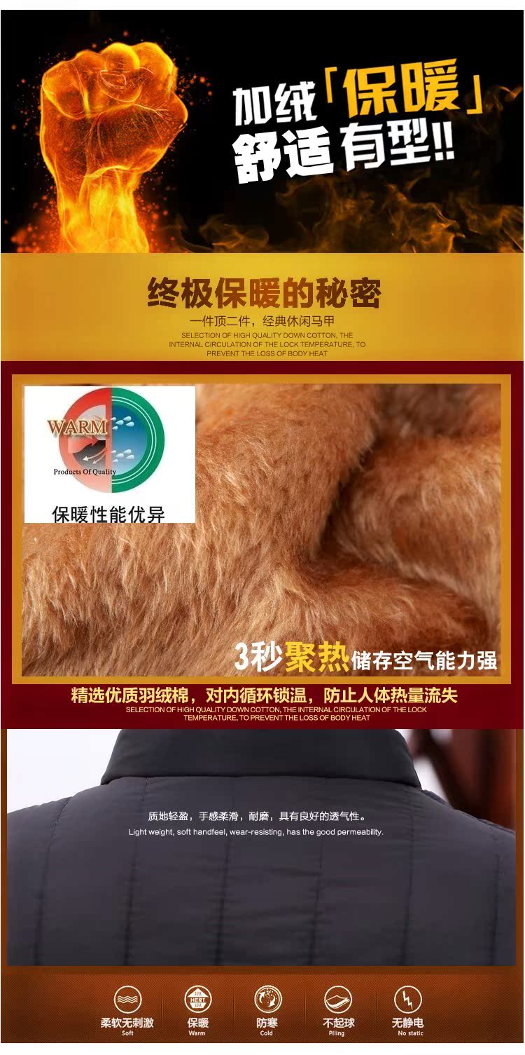 Người đàn ông trung niên mặc áo khoác mùa đông Người đàn ông trung niên mặc chiếc áo khoác nhỏ bằng vải cotton dày áo phao nam hàn quốc