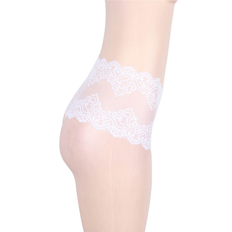 Fat girl béo MM gợi cảm eo cao thong kích thước lớn đồ lót phụ nữ béo người phụ nữ béo lộ hông eo cao ren T đồ lót quan lot nu