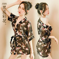 [Черный] Причальный халат (внешняя рубашка+ремень+т брюки)