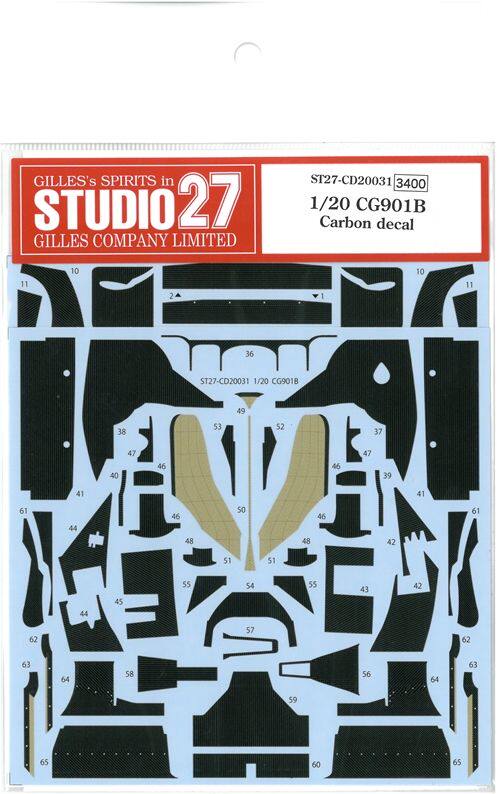 Studio 27 Water Decal 1 20 CG901B Full Car Carbon Fiber with T CD20031
