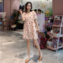 Short pregnant womens coat women spring and summer small man 150cm short high loose summer clothes tide mother 145 summer