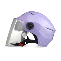 Electric helmet for men and women summer sunscreen double lens half helmet portable battery car helmet adult battery