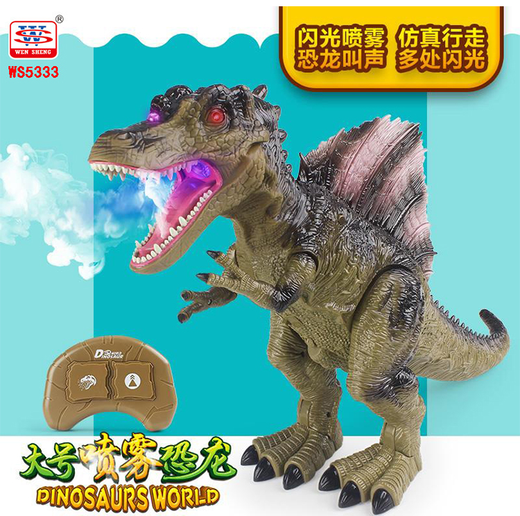 Điều khiển từ xa điện khủng long đồ chơi mô phỏng động vật mô hình Tyrannosaurus quá khổ đi bộ trứng cậu bé đồ chơi