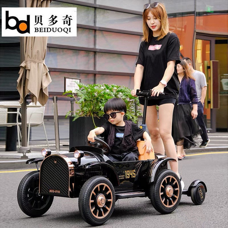 Children's electric car remote control four-wheel parent-child can stand adult girl toy car can ride baby car