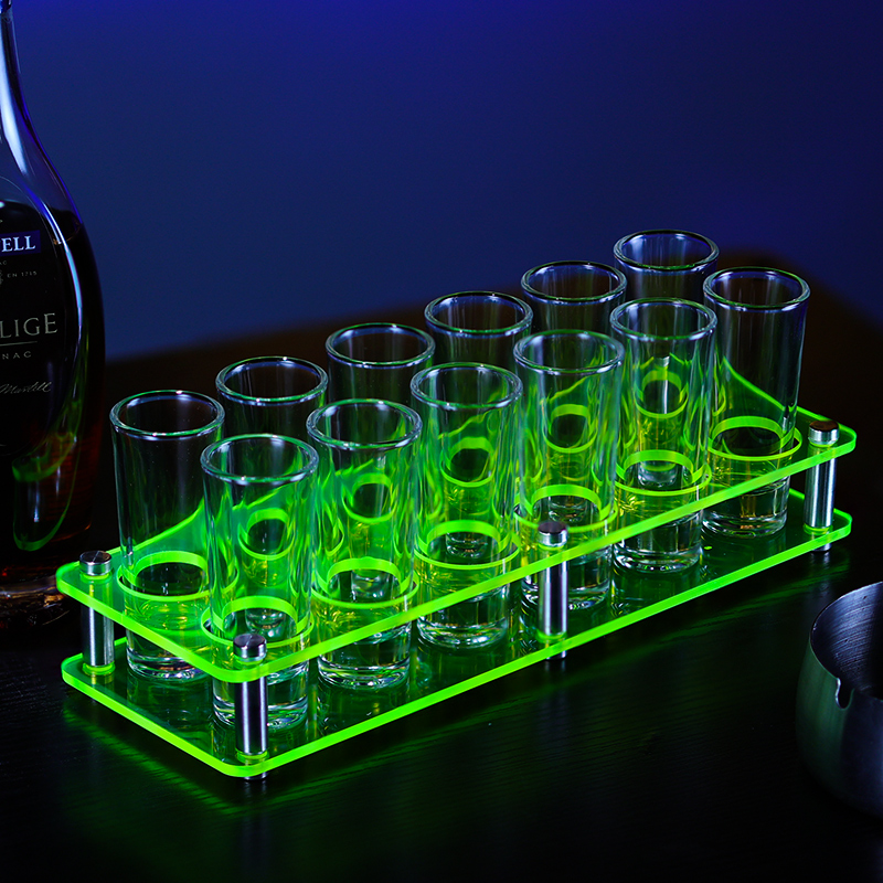 Bar KTV Cup frame four layers black straight platoon bullet frame S cup frame black acrylic cup frame