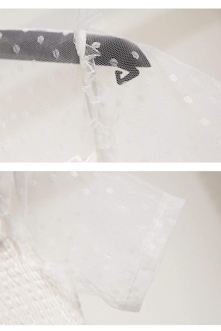 VK旗艦店 韓系復古超仙收腰立領蛋糕裙短袖洋裝