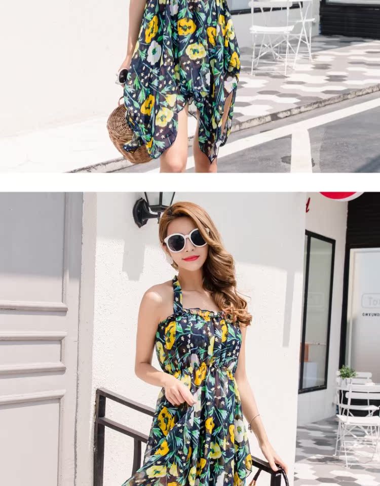 Bộ đồ bơi bikini gợi cảm nữ xẻ ngực nhỏ ba mảnh thu thập phiên bản Hàn Quốc của áo hoa đi biển đi biển mặc kỳ nghỉ - Bikinis váy tắm biển đẹp
