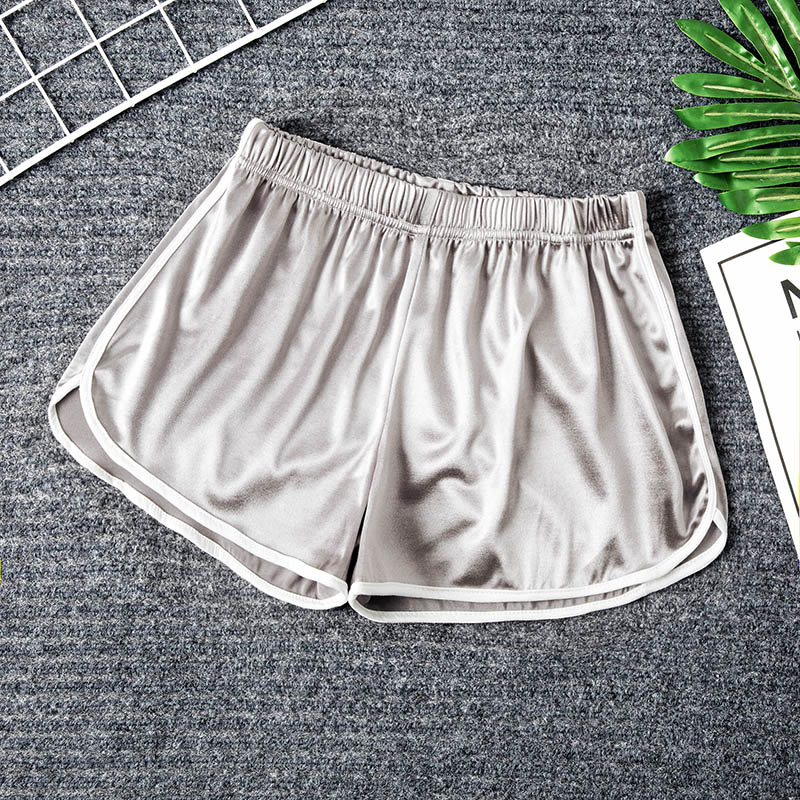 Quần short thể thao nữ chạy sinh viên lỏng eo cao giản dị quần chân rộng chất béo mm kích thước lớn nhà ngủ quần nữ mùa hè thời trang nữ 2021