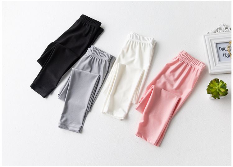 Quần bé gái sáng bóng cộng với quần legging nhung trẻ em phiên bản Hàn Quốc của quần dài tự tu luyện quần bé dày ở trẻ lớn thời trang trung niên nữ cao cấp 
