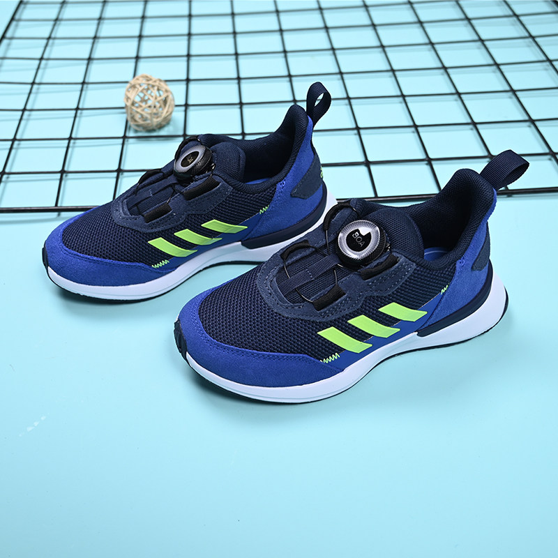 adidasAdidas童鞋2021冬季男女兒童免繫帶運動鞋FV4194 FV4195