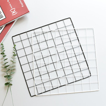 Iron grid photo wall decoration in the props background ornaments cosmetics photography props