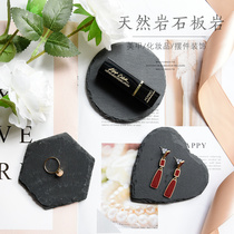 In Natural Plate Cup Pad Nails Shoot Background Accessories Jewelry Decoration Fittings Rock Film Prop