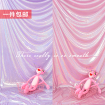 Girl heart symphony laser cloth Net red live selfie background cloth ins nail art photo props photography decoration cloth