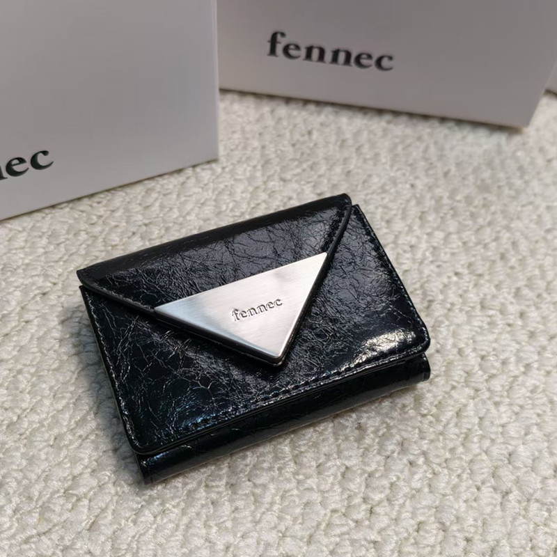 In-Stock Korean Niche Fennec Wallet 70% off Cute Coin Purse Leather Driver's License Document Holder Simple and Compact
