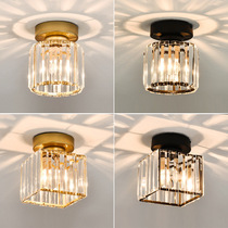 Crystal aisle lights corridor lights balcony ceiling lights Nordic style personality creative small chandeliers entrance Lights