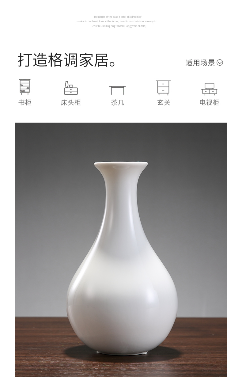 The New Chinese zen ceramic vase home sitting room TV ark, name plum dry flower, flower decoration to the hotel club furnishing articles