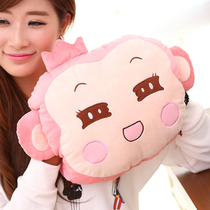 Cartoon cute hot water bag rechargeable warm baby removable and washable plush hand warm water bag water