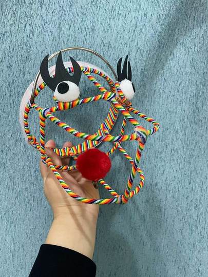 Dragon Dance Steel Frame Stainless Steel Dragon Head Hollow Dragon Throwing Competition Sports Special Dragon Performance Props for Middle-Aged and Elderly People