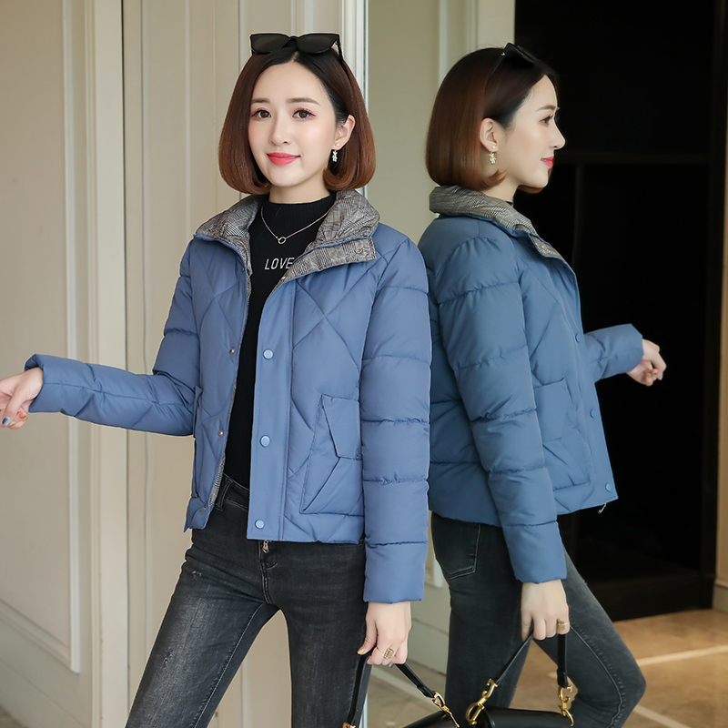 Cotton-padded women's short 2021 new women's small cotton-padded jacket autumn and winter down cotton-padded jacket jacket student loose bread clothing