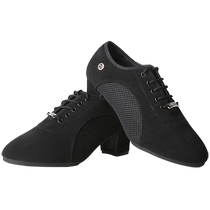 Professional Latin dance shoes square ballroom dancer shoes mid-heeled modern teacher shoes womens adult soft-soled dance shoes