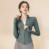 Демисезонный спортивный костюм, комплект для спортзала, лонгслив для тренировок, куртка, одежда для йоги, для бега, облегающий крой