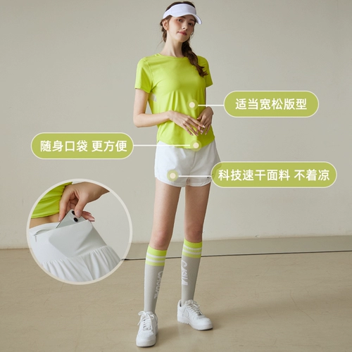 Весенний летний спортивный костюм, быстросохнущая дышащая шелковая одежда для гимнастики для бадминтона для спортзала, для бега