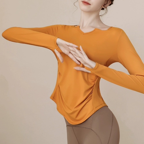 Быстросохнущая одежда для йоги, спортивная форма для спортзала, футболка для тренировок, утепленный лонгслив, для бега