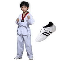 Taekwondo Chaussures Chaussures pour enfants et enfants Vêtements de formation professionnelle pour débutants masculins et féminins Robe manches longues personnalisée