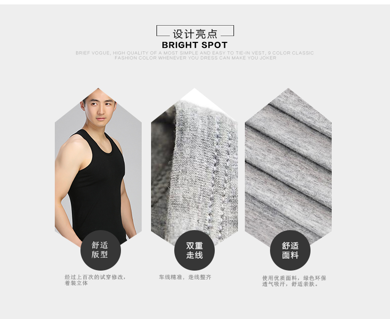 Nam vest cotton thanh niên thể thao mùa hè đáy triều trung niên lỏng lẻo cộng với phân bón XL cotton mồ hôi vest