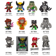 Игрушка-аниме funko 盲盒漫威盲盒正版丧尸英雄系列盲盒金刚狼绿巨人毒液公仔