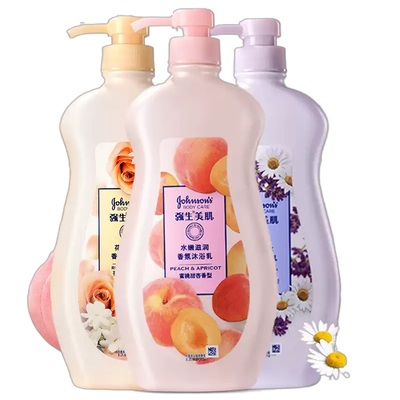 强生美肌蜜桃香氛沐浴露滋润留香