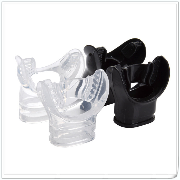 Universal silicone full dry suction pipe mouthpiece spare biting head diving snorkeling accessories mouthpiece no odor and non-toxic