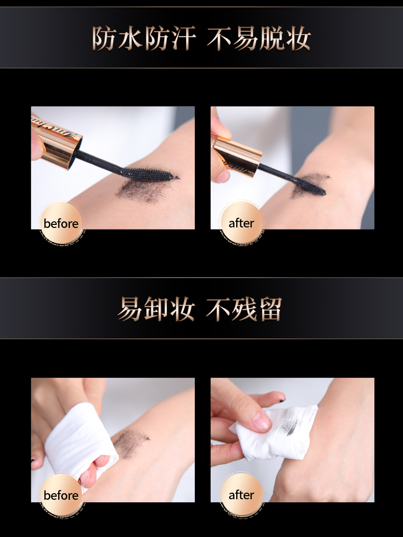 Đôi mascara không thấm nước dài quăn dày tăng trưởng dài là không nở chất lỏng kéo dài rung động với cùng một đoạn Thái Lan missha mascara