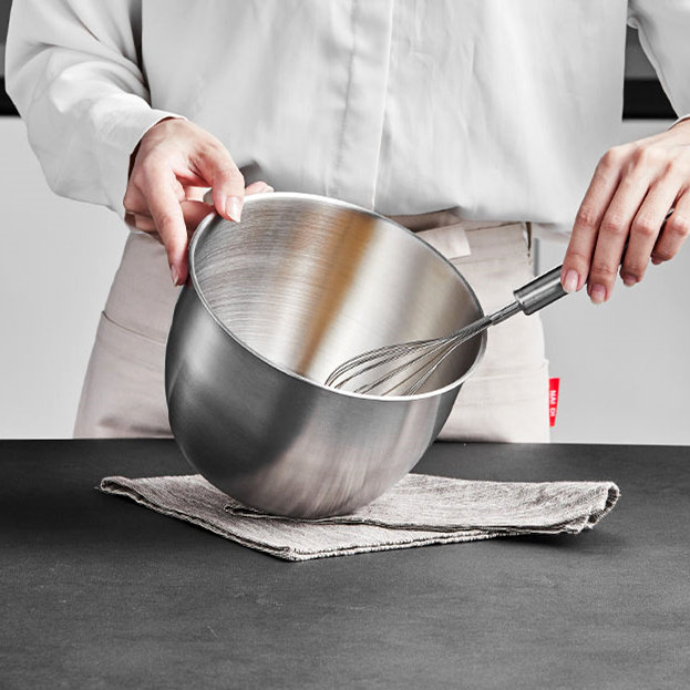 304 stainless steel egg beater baking deepening container kitchen household cake stirring egg white milk frother cream bowl