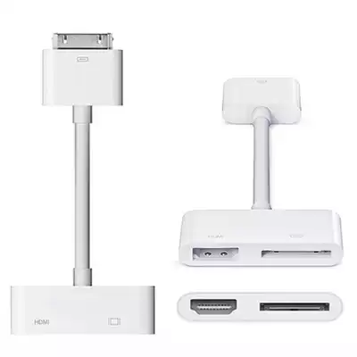 iPhone4S mobile phone connection TV projector conversion line IPAD2 3 flat to HDMI HD converter