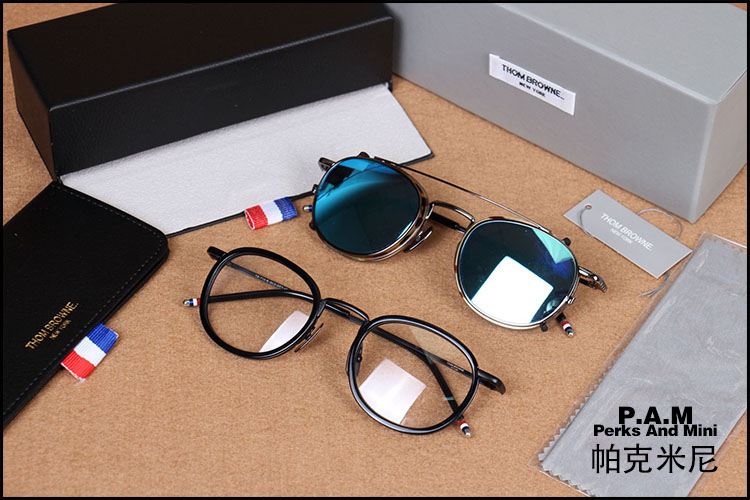 Park Minnie retro xu hướng sử dụng kính đôi Yu Wenle với gọng kính râm nam và nữ gọng kính gọng tròn tròng kính cận đổi màu