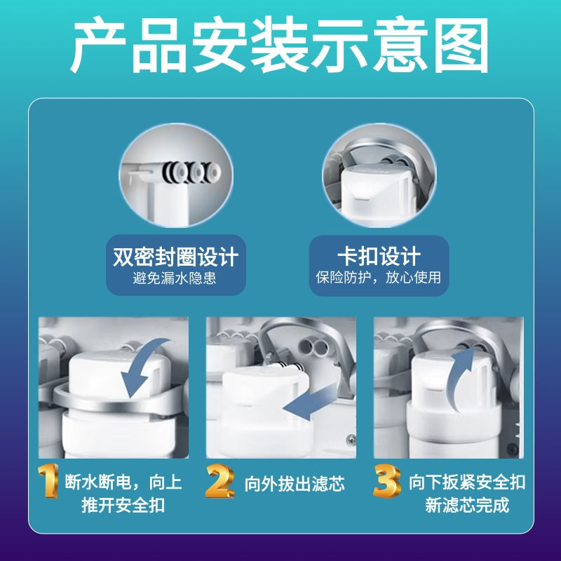 Фильтр для воды 美的净水机器mrc1686a-400g/mro1790b-400g/s400/x400e比佛利滤芯 Фильтр для воды 美的净水机器mrc1686a-400g/mro1790b-400g/s400/x400e比佛利滤芯