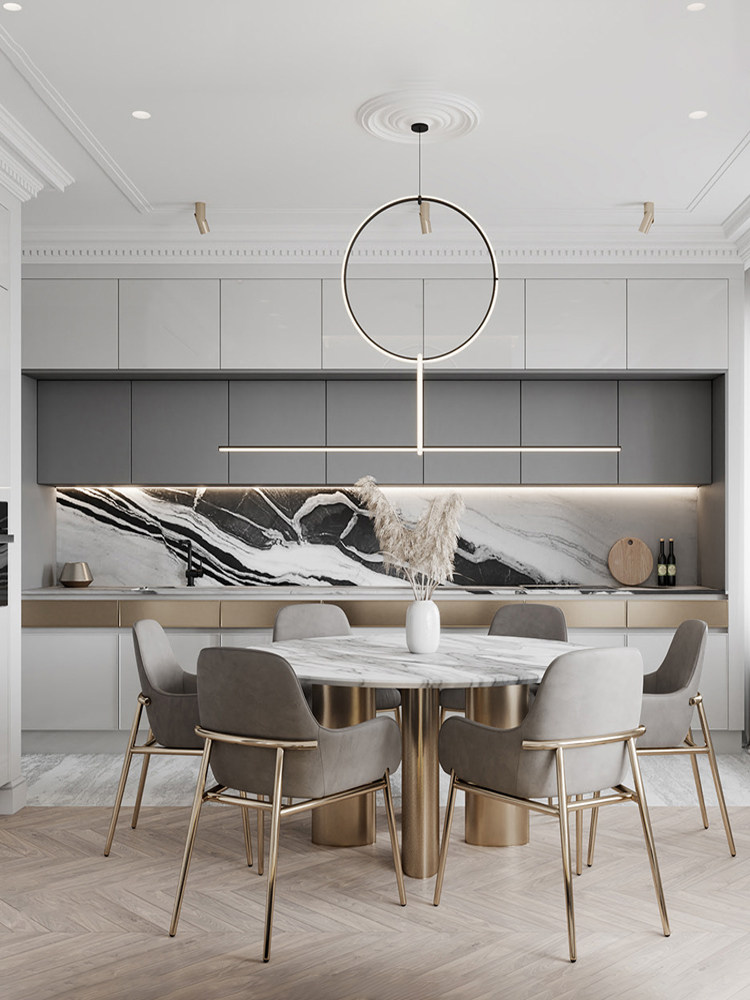 The whole whole cabinet custom kitchen?Car modern simple open whole house custom design Home small apartment type