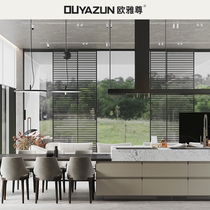 Ouyazun overall cabinet customization simple Nakajima Taiwan kitchen quartz stone countertop customization open kitchen cabinet decoration