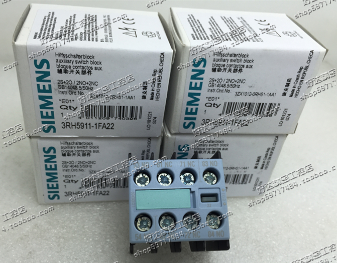 Brand new original Siemens contactor auxiliary contact 3RH5911-1FA22 2 open 2 closed sales