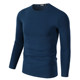 ຜູ້ຊາຍ Round Neck Long Sleeve T-Shirt Modal Thin Solid Color Slim Fit Bottoming Shirt Versatile Autumn Top Trendy T-shirt