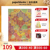 paperblanks flagship store soft book Broca Series notebook hand book children size students give gifts hipster simple European creative Bavarian wildflowers