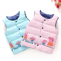 Bên trong áo cotton bé trai mùa đông cộng với cotton xuống hàng bông dày 1-2-3-4 tuổi thủy triều 2018 dễ thương quần áo trẻ con