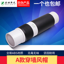 Fresh air system A- type exterior wall through-wall Hood integrated hood air outlet rain cap wind shield 110 160mm