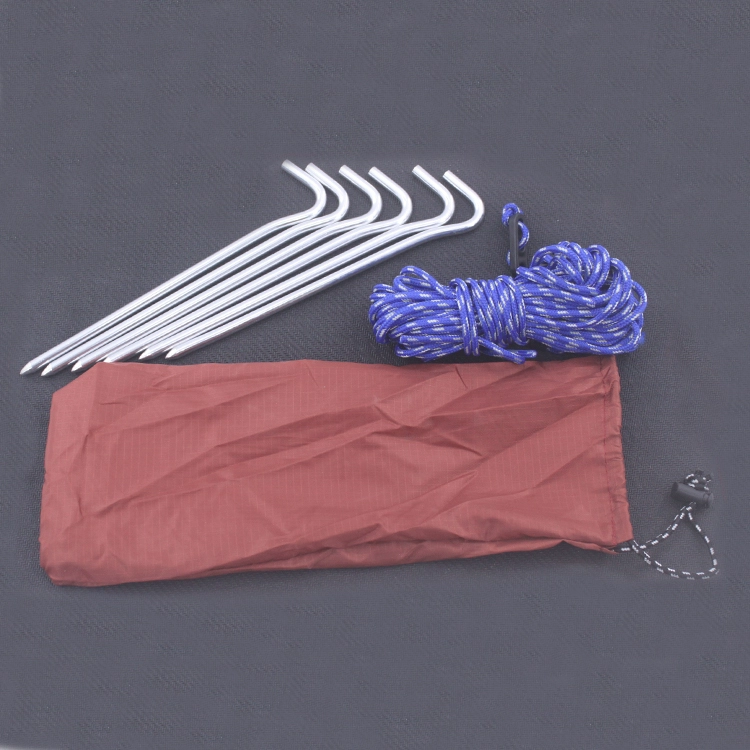 Ngoài trời tán lều phụ kiện hợp kim nhôm móng tay windproof rope tent rope lều nail set với túi bên ngoài lều vải cho bé